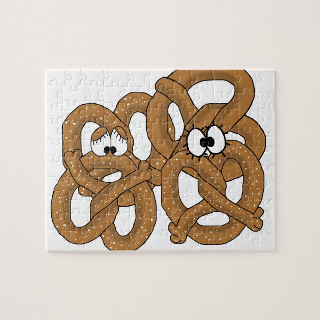 Fåniget Pretzel Puzzle Anpassa det! Pussel (Horisontell)