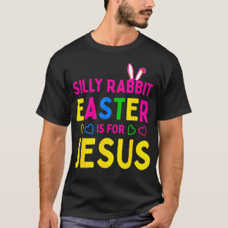 Fåniget Rabbit Påsk är för Jesus Christian Kids Bo T Shirt