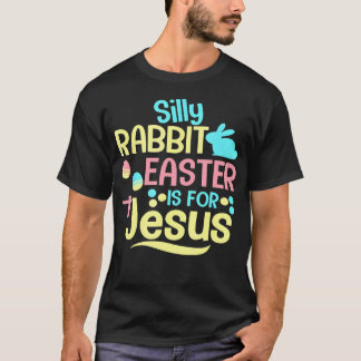Fåniget Rabbit Påsk är för Jesus kristna religion T Shirt