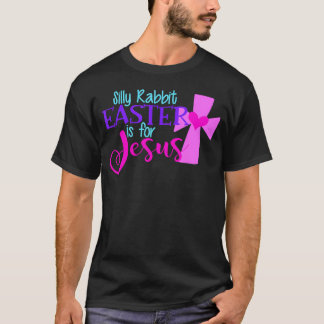 Fåniget Rabbit Påsk är för Jesus underbara kristna T Shirt