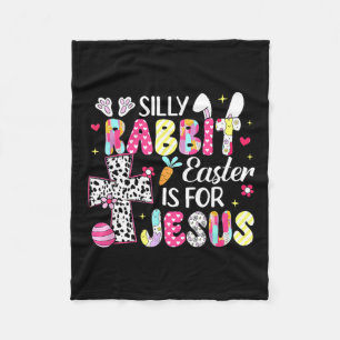 Fåniget Rabbit Påsk är för Religiösa kristendom Fleecefilt