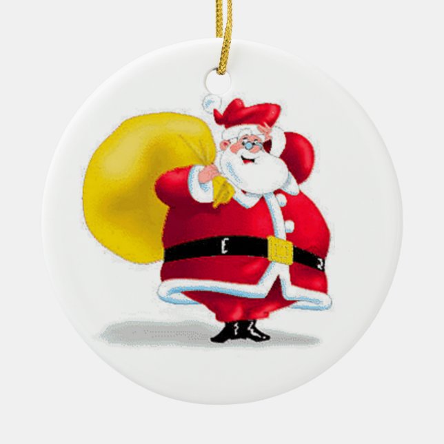 Fåniget Santa Ornament (Framsidan)