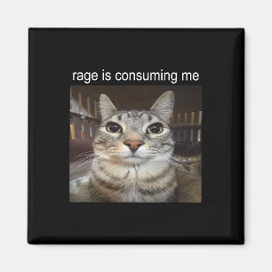 Fåniget "Stängning av kattnota" Magnet