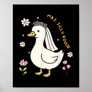 Fåniget vill vara Bröllop Bride Groom Morsa Poster
