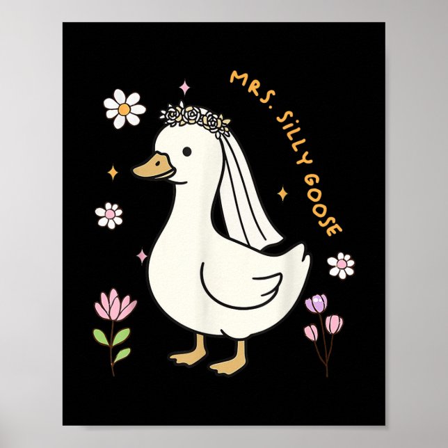 Fåniget vill vara Bröllop Bride Groom Morsa Poster (Framsidan)