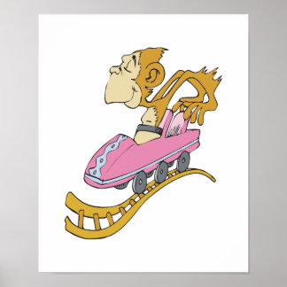 fånigets apa i underlägg rullar poster