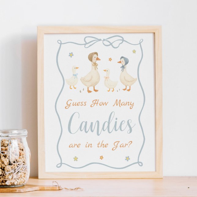 Fånigets babyskor gissar hur många kaniner det fin poster (Skapare uppladdad)