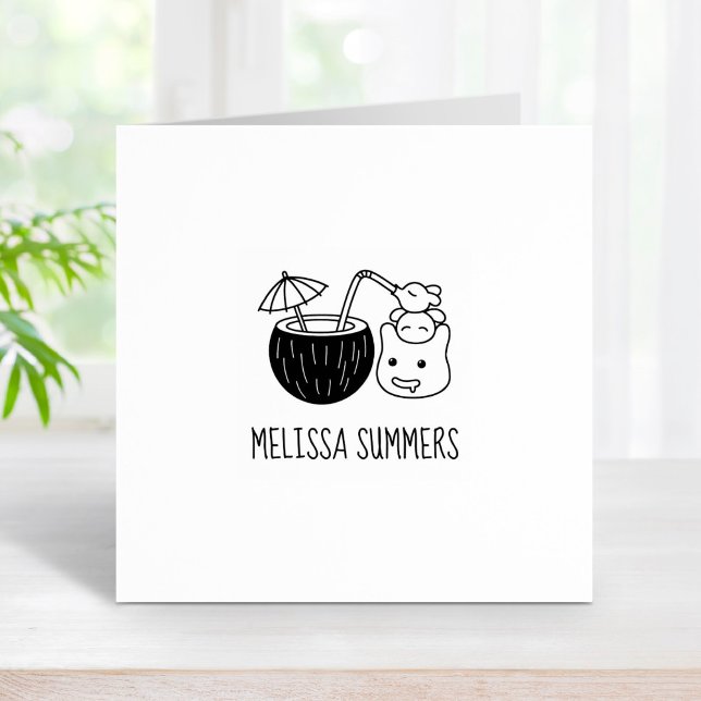 Fånigets blob Skapar kokokonen Drag eget namn 1x1 Stämpel (Skapare uppladdad)