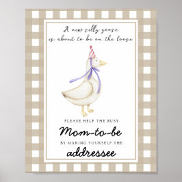 Fånigets gäss - hjälp Busy Mamma to be-BE Poster