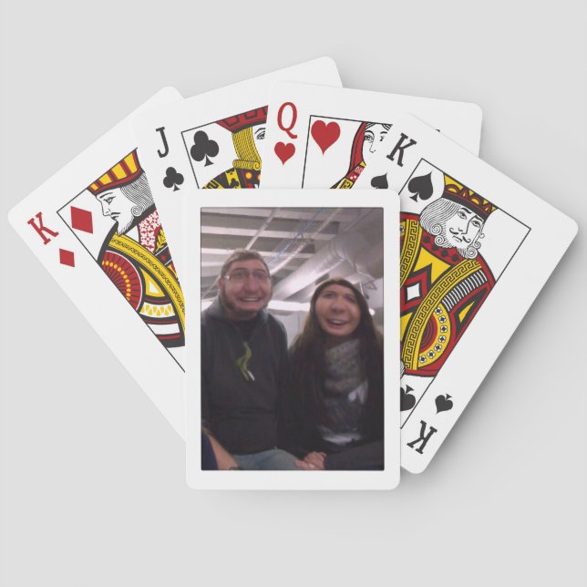 Fånigets kartoonska teckendesign spel kort (Baksidan)