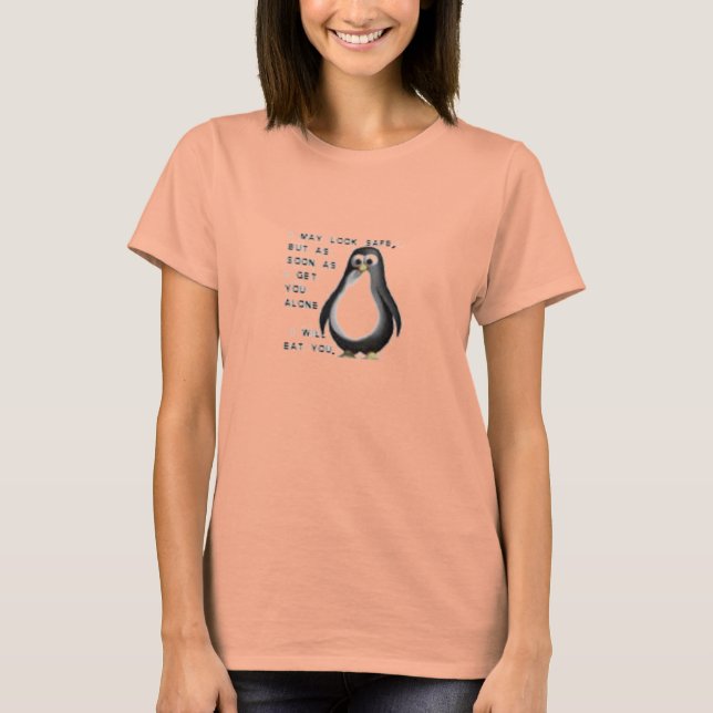 Fånigets penguin! tee shirt (Framsida)