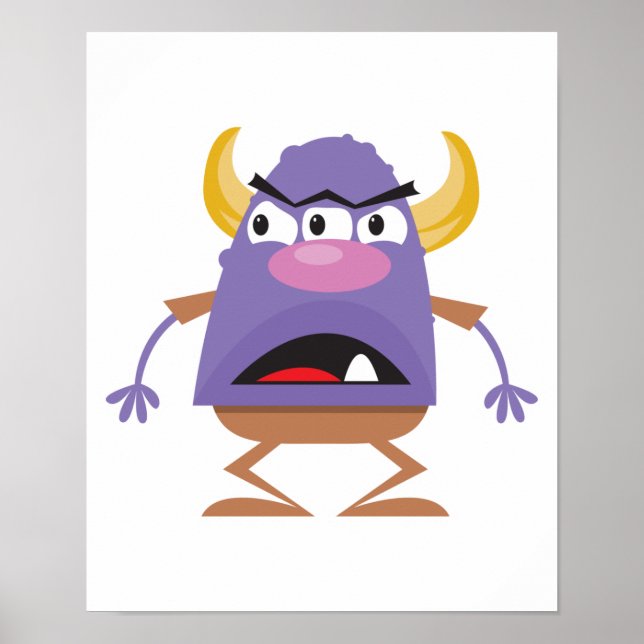 fånigets treögda ogre monster poster (Framsidan)
