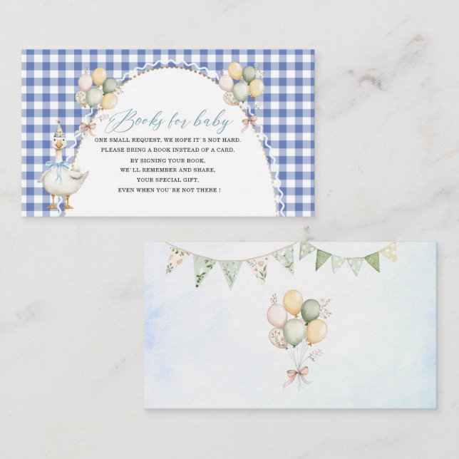 Fånigets vattenfärgsfödelsedag bokar för baby tilläggskort (Fram/baksida)