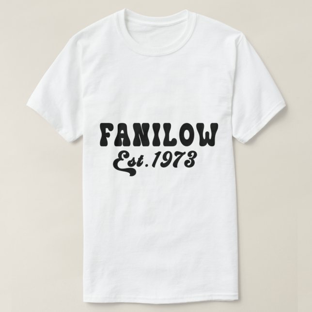 Fanilow, 1973 t shirt (Design framsida)