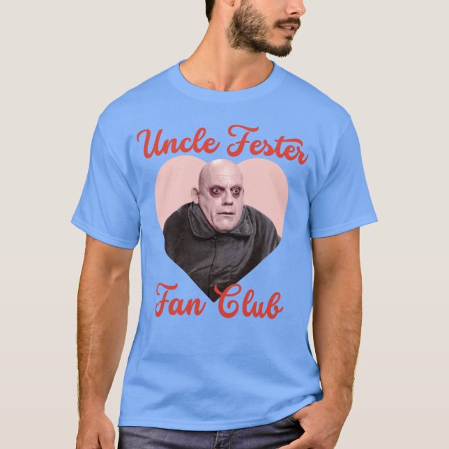 Fanklubben Uncle Festers vintagevänner T Shirt (Framsida)