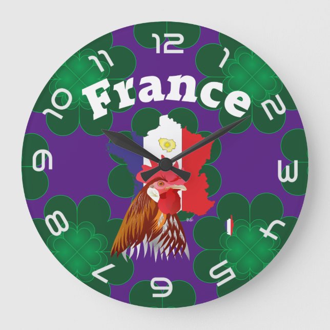 Fankreich - France Uhr Stor Klocka (Framsida)