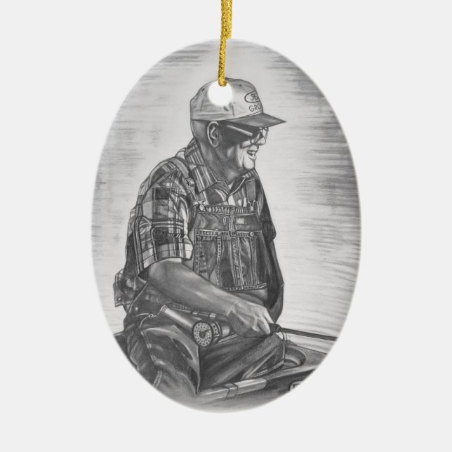 Fann memorries julgransprydnad keramik (Framsidan)