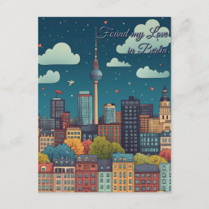 Fann min kärlek i Berlin Alla hjärtans dag Vykort