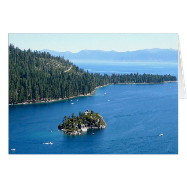 Fannette Island, Sjö Tahoe OBS Kort (Framsidan Horizontal)