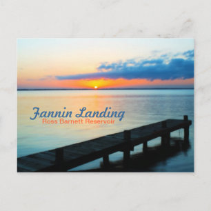 Fannin Landing Pier at Sunset - Barnett Reservoir Vykort