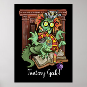 Fanntasy Fläkt Dragon Poster