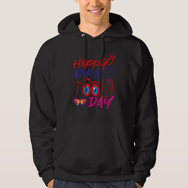 Fanny April Fools skojjar Jokes Lycklig April Fool Hoodie (Framsida)
