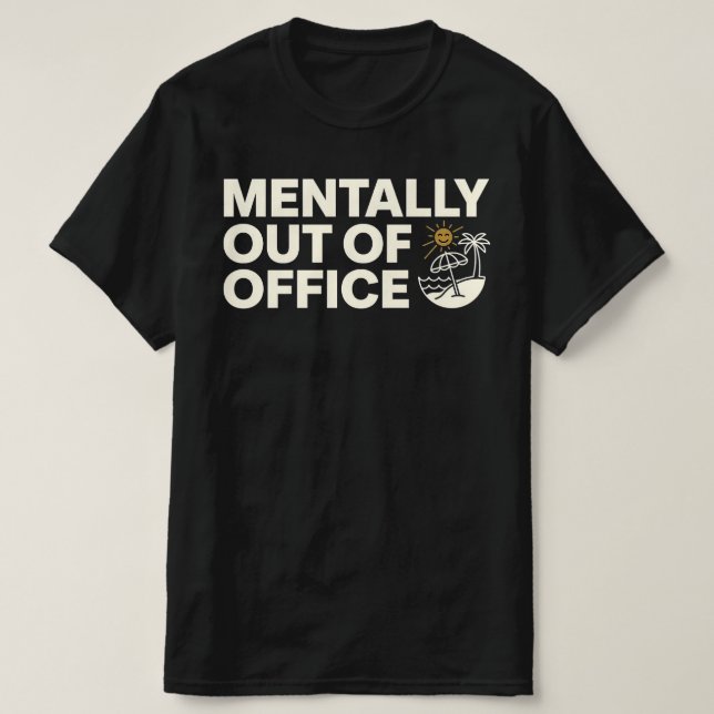 Fanny är Psykiskt bortrest med Glad Strand Sol T Shirt (Design framsida)