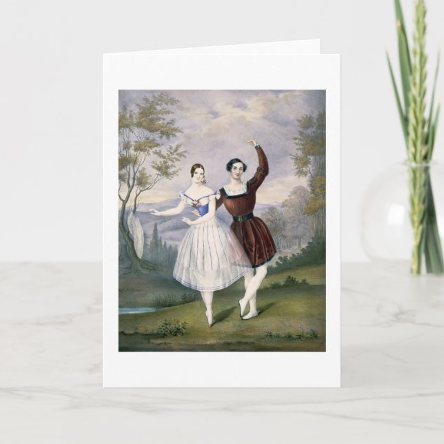 Fanny Cerrito (1817-1909) och Sigr. Guerra i Kort (Framsida)