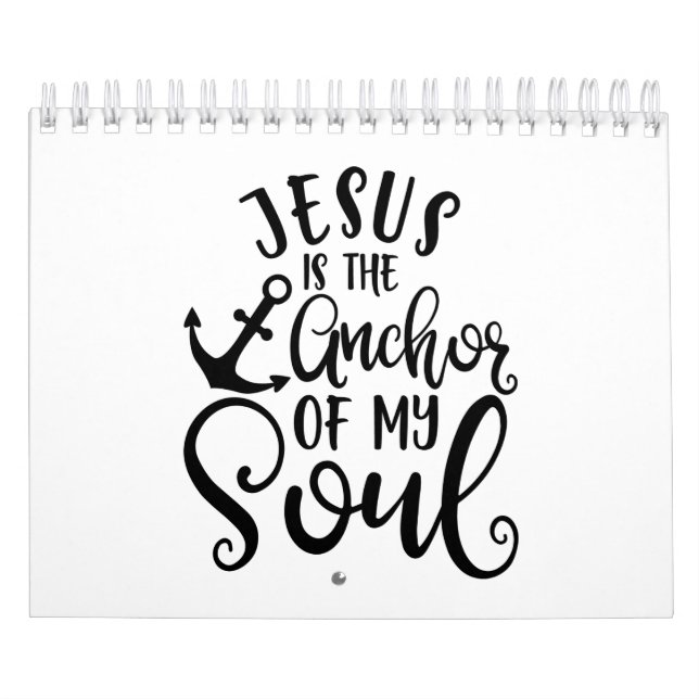 Fanny Christian Design Jesus är ankaren till mitt  Kalender (Omslag)
