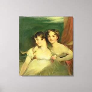 Fanny och Jane Hamond Canvastryck