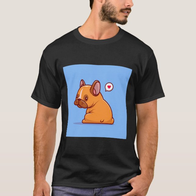 Fanny Pug Skopa T Shirt (Framsida)