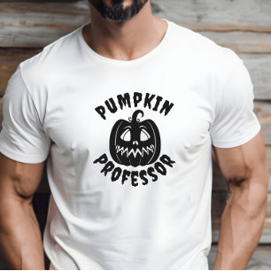 Fanny pumpkin Professor Black typography T-Shirt