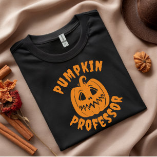 Fanny pumpkin Professor orange typography T Shirt