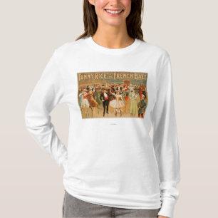 Fanny ris på den franska bollscenisken tee shirt