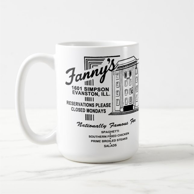 Fanny's Restaurant, Evanston, IL Kaffemugg (Vänster)