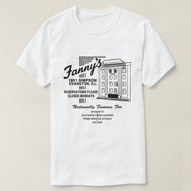 Fanny's Restaurant, Evanston, IL T Shirt (Design framsida)