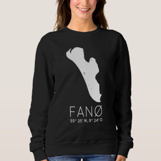 Fanø Danmark Island Fanö Koordinates Silhouette Ca T Shirt