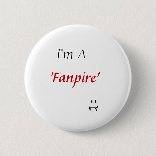 "fanpire" - vampyr knapp (Framsida)