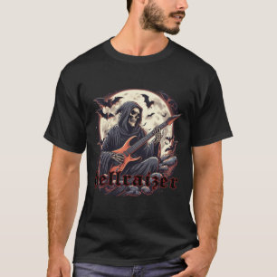 FanRaizer Reaper Spela Guitar med Fladdermus och M T Shirt