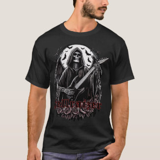 FanRaizer Winged Reaper Spela Guitar med Fladdermu T Shirt