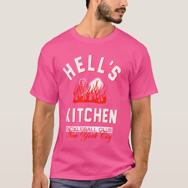 Fan's Kitchen Burnin's Pickleball Klubb New York C T Shirt (Framsida)