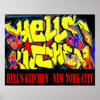 Fan's Kitchen District Märkre, New York City Poster