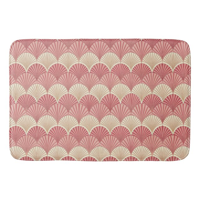 Fans Pink Mid-Century Badrumsmatta (Framsidan)
