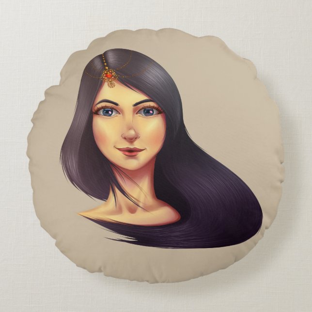 fant rund kudde (Framsidan)