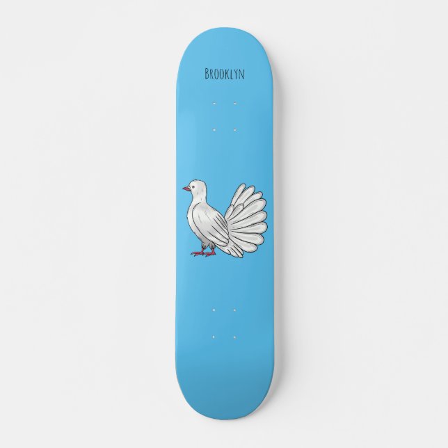 Fantail Dueons tecknad Mini Skateboard Bräda 18,5 Cm (Framsida)