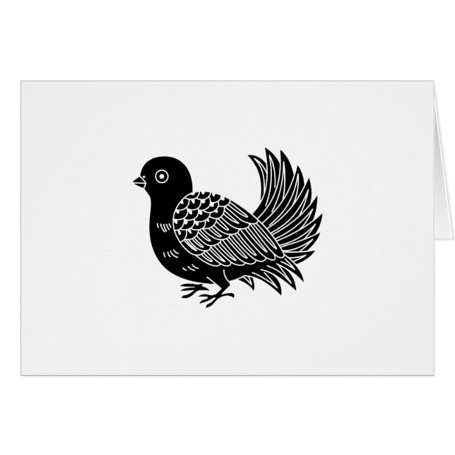 Fantail Hälsningskort (Framsidan Horizontal)