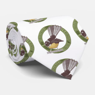 Fantail New Zealand Native Bird Aotearoa NZ Slips