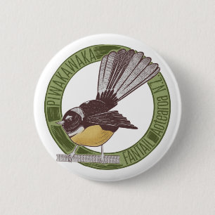Fantail Nya Zeeland Bird Knapp