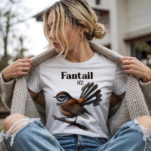 Fantail - Nya Zeelands nationella fågel T Shirt