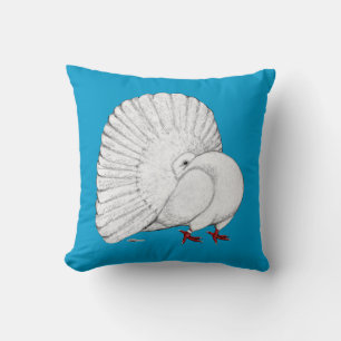 Fantail Pigeon White Kudde